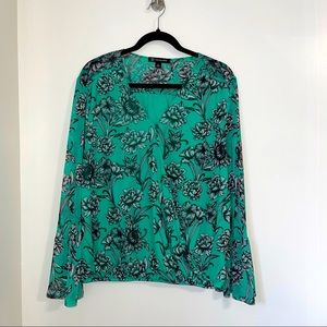 INC Faux Wrap Blouse